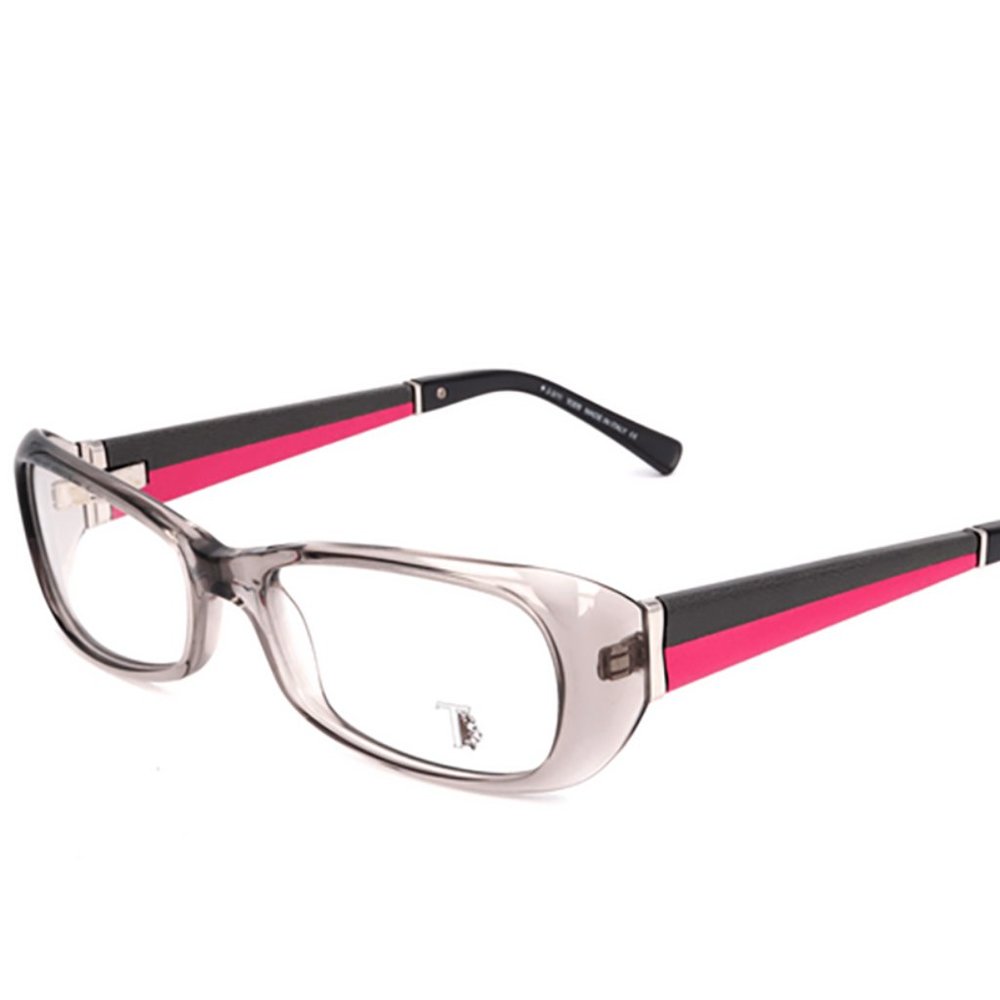 NEW TOD'S ITALY TO5012 020 55/16/135 GRAY CLEAR RED EYEGLASSES W BAG